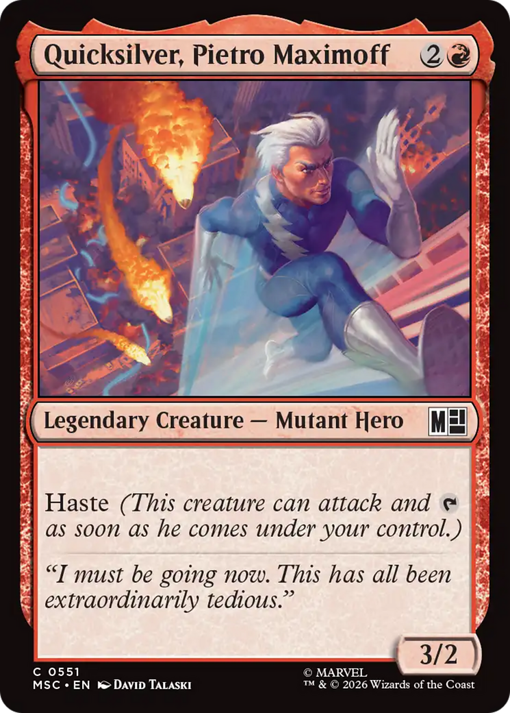 Quicksilver, Pietro Maximoff (0551) [Marvel Super Heroes Commander] | Tabernacle Games