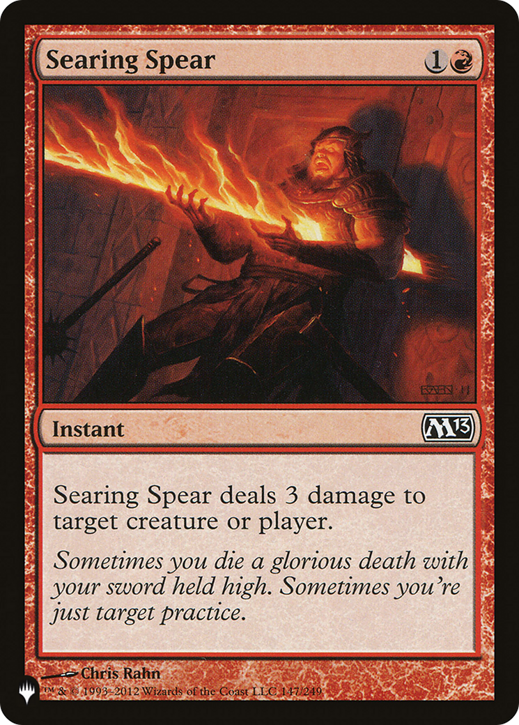 Searing Spear [The List] | Tabernacle Games