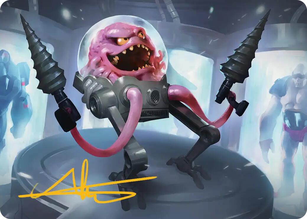 Krang, Master Mind Art Card (4/54) (Gold-Stamped Signature) [Teenage Mutant Ninja Turtles Art Series] | Tabernacle Games