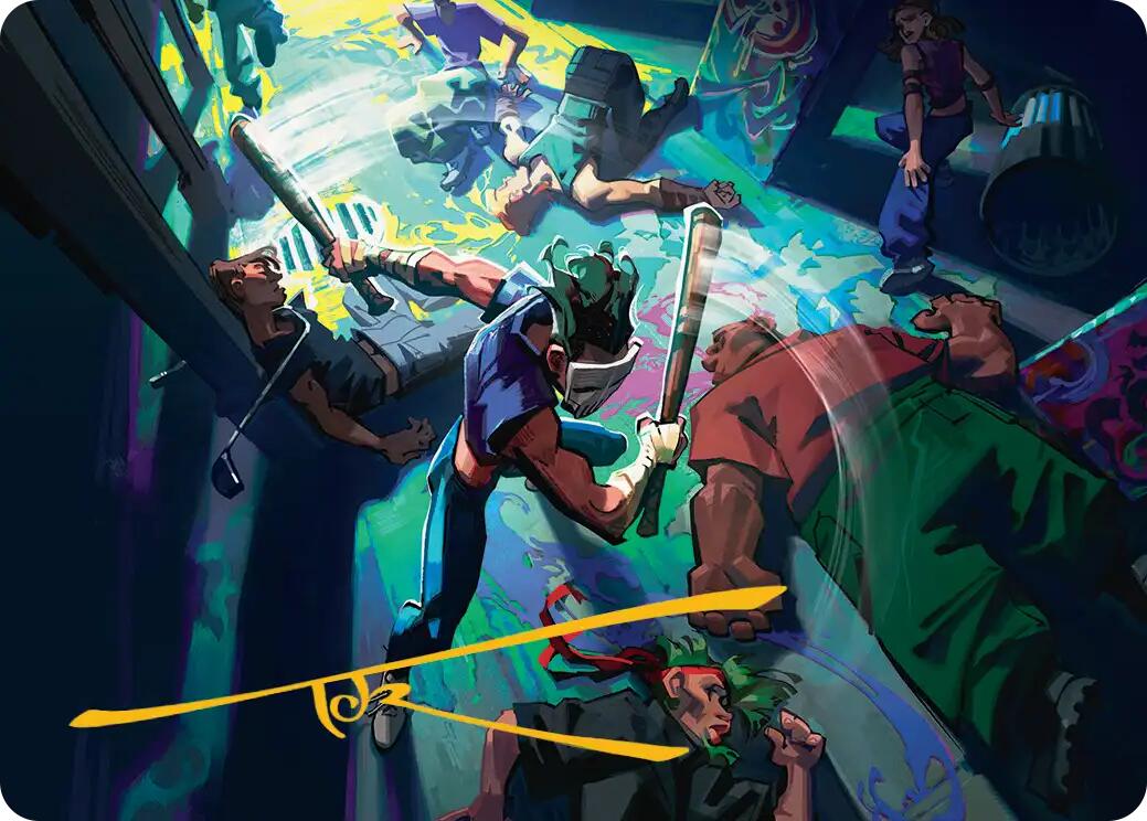 Pain 101 Art Card (Gold-Stamped Signature) [Teenage Mutant Ninja Turtles Art Series] | Tabernacle Games