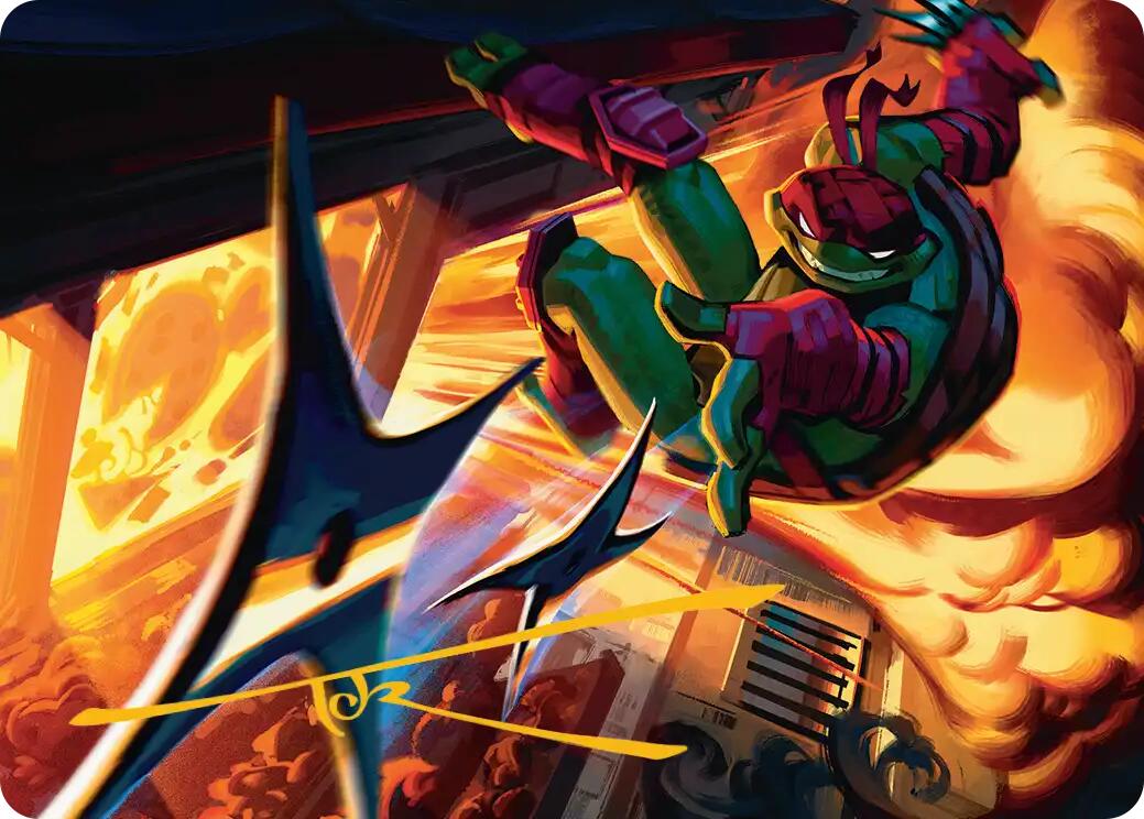 Storm of Steel Art Card (Gold-Stamped Signature) [Teenage Mutant Ninja Turtles Art Series] | Tabernacle Games