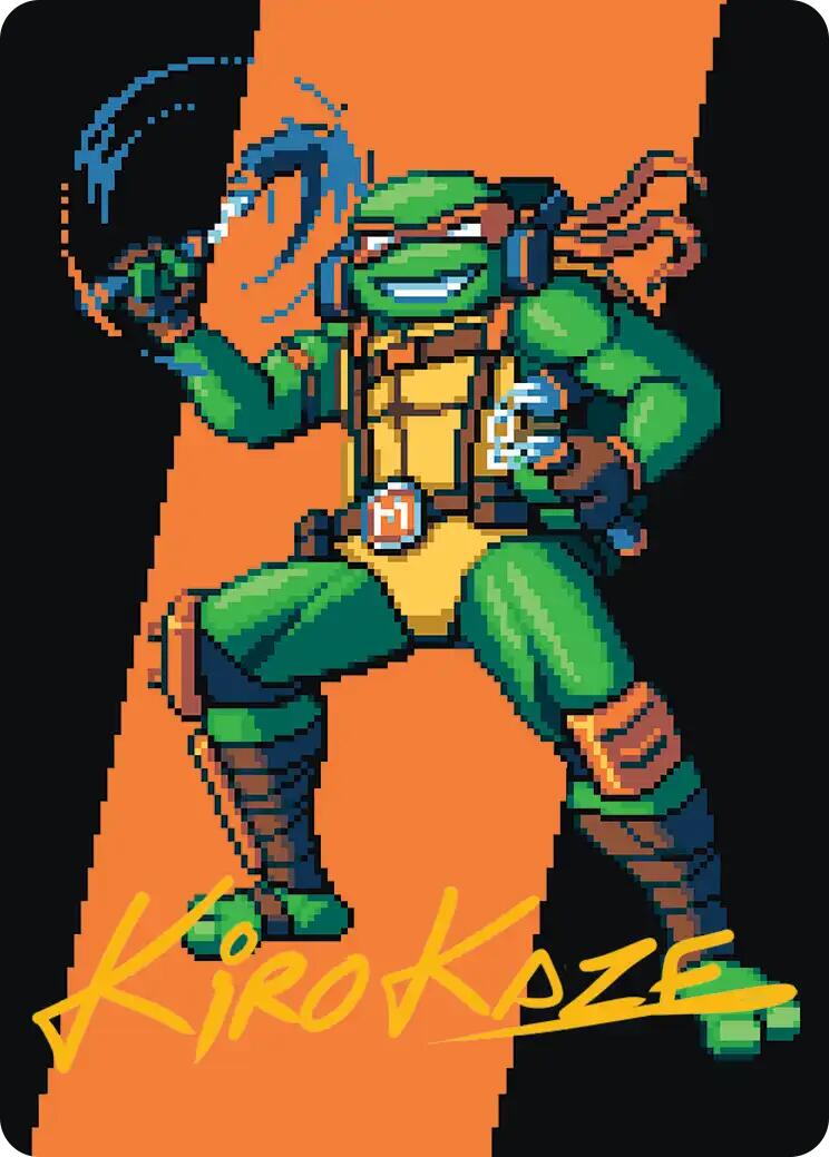 Michelangelo, the Heart Art Card (Gold-Stamped Signature) [Teenage Mutant Ninja Turtles Art Series] | Tabernacle Games
