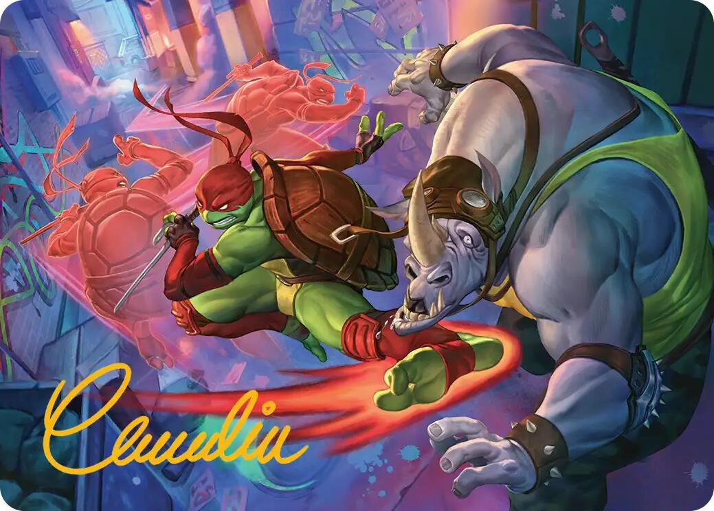 Super Combo Art Card (Gold-Stamped Signature) [Teenage Mutant Ninja Turtles Art Series] | Tabernacle Games