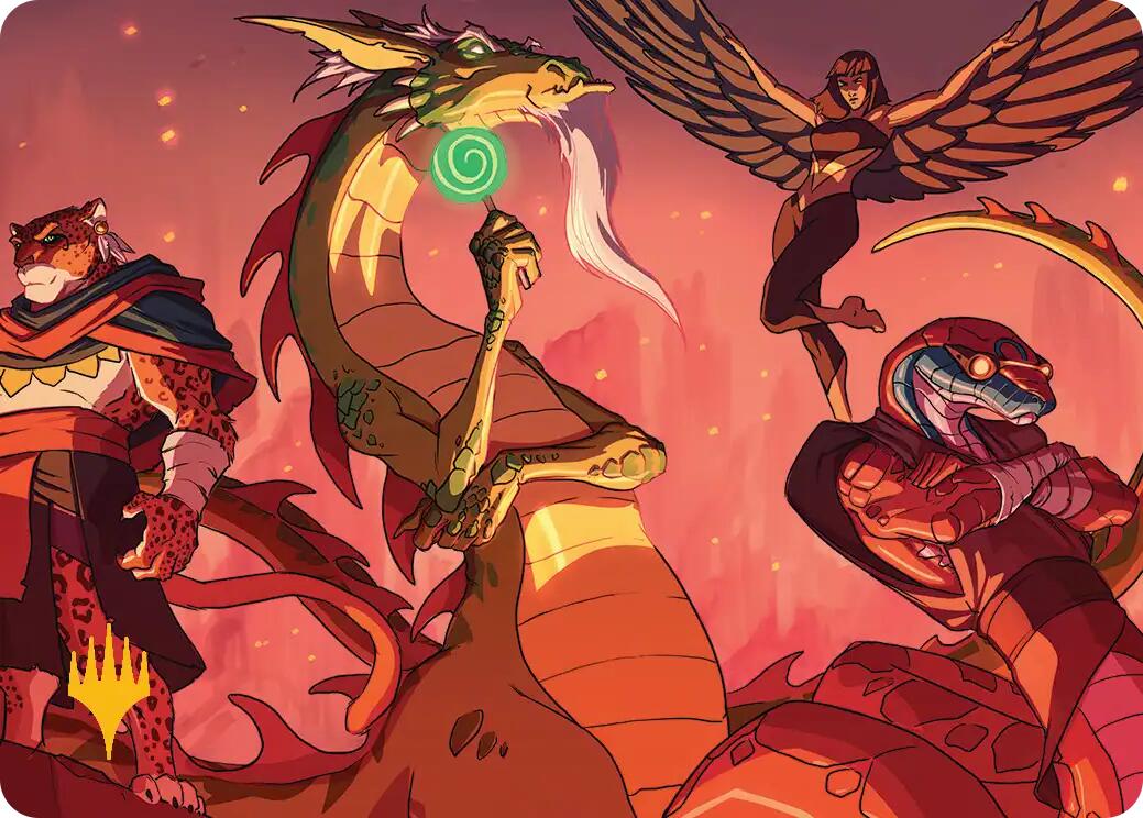 North Wind Avatar Art Card (Gold-Stamped) [Teenage Mutant Ninja Turtles Art Series] | Tabernacle Games