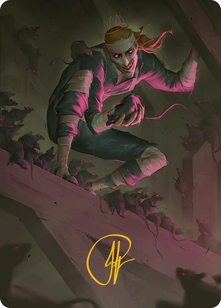 Rat King, the Chaosbringer Art Card (Gold-Stamped Signature) [Teenage Mutant Ninja Turtles Art Series] | Tabernacle Games