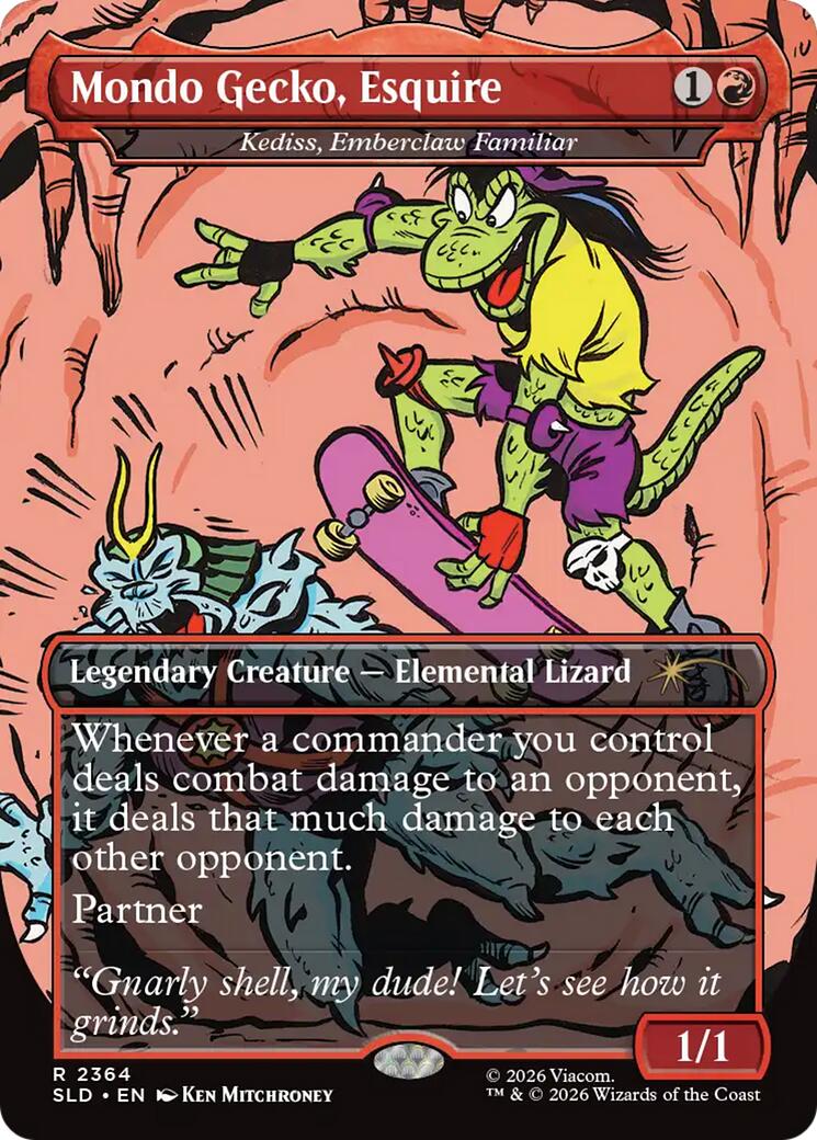 Mondo Gecko, Esquire - Kediss, Emberclaw Familiar [Secret Lair Drop Series] | Tabernacle Games