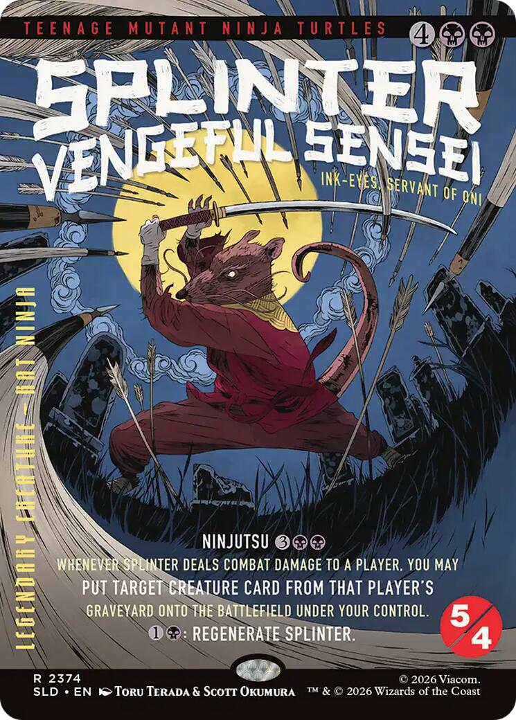 Splinter, Vengeful Sensei - Ink-Eyes, Servant of Oni [Secret Lair Drop Series] | Tabernacle Games