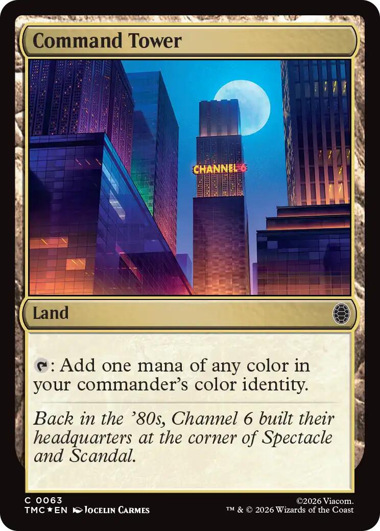 Command Tower (Surge Foil) [Teenage Mutant Ninja Turtles Commander] | Tabernacle Games