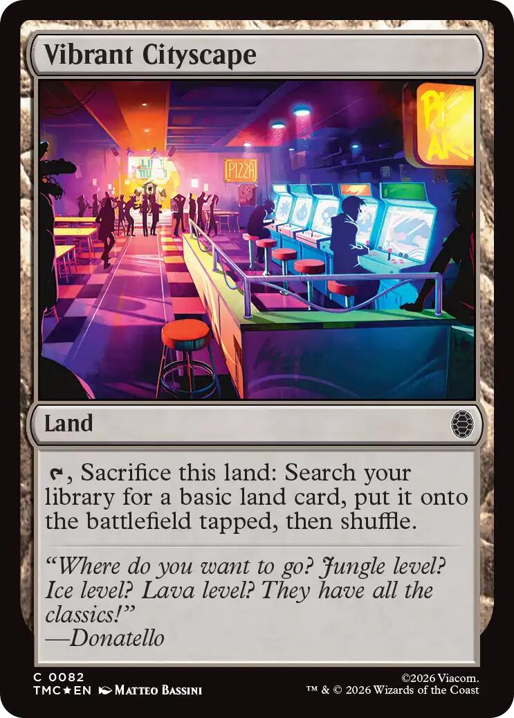 Vibrant Cityscape (Surge Foil) [Teenage Mutant Ninja Turtles Commander] | Tabernacle Games