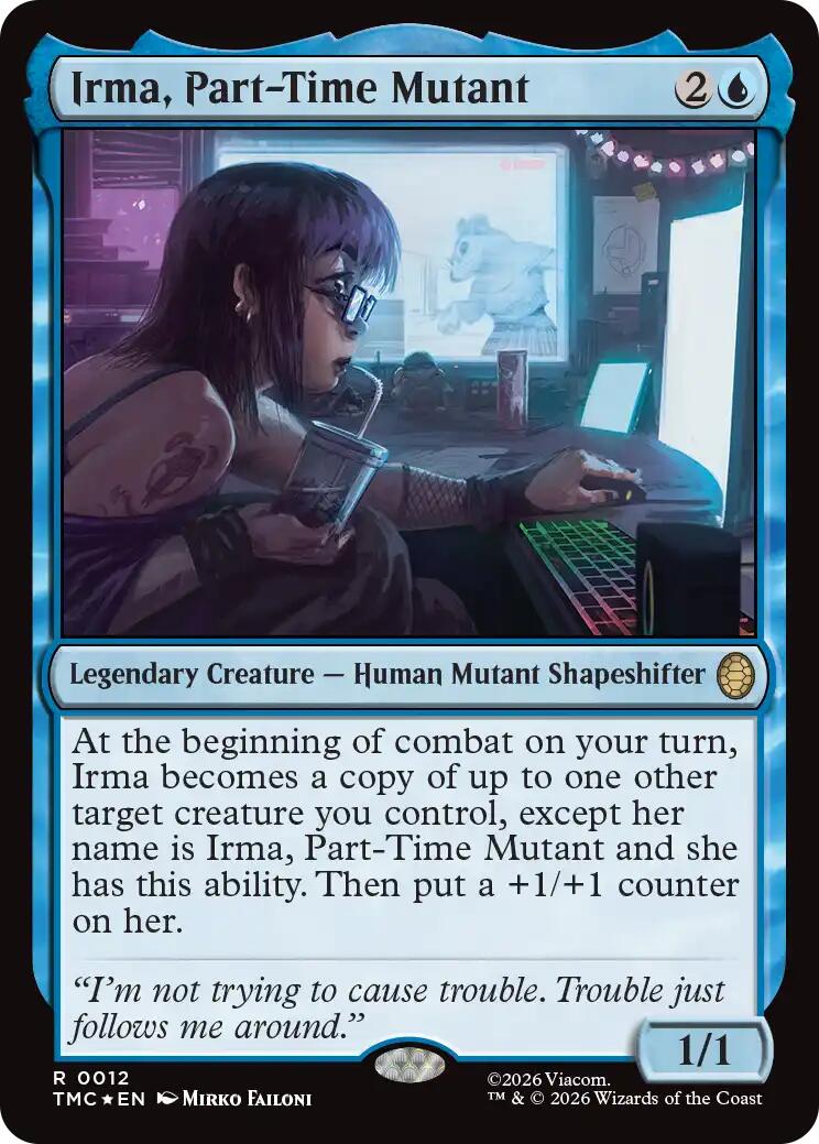 Irma, Part-Time Mutant (Surge Foil) [Teenage Mutant Ninja Turtles Commander] | Tabernacle Games