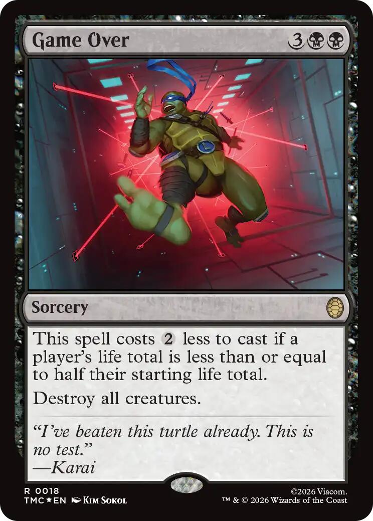 Game Over (Surge Foil) [Teenage Mutant Ninja Turtles Commander] | Tabernacle Games