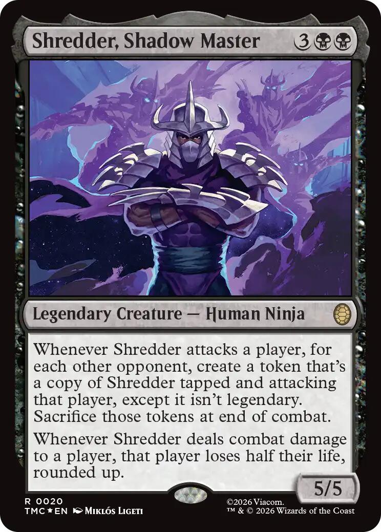 Shredder, Shadow Master (Surge Foil) [Teenage Mutant Ninja Turtles Commander] | Tabernacle Games