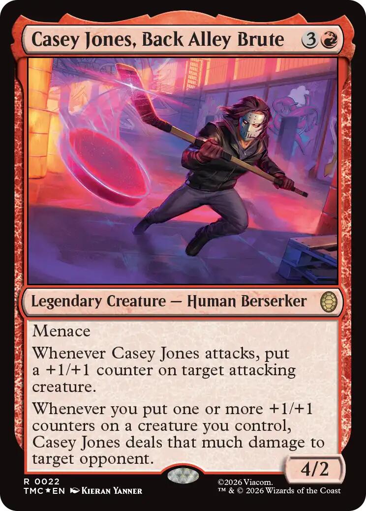 Casey Jones, Back Alley Brute (Surge Foil) [Teenage Mutant Ninja Turtles Commander] | Tabernacle Games