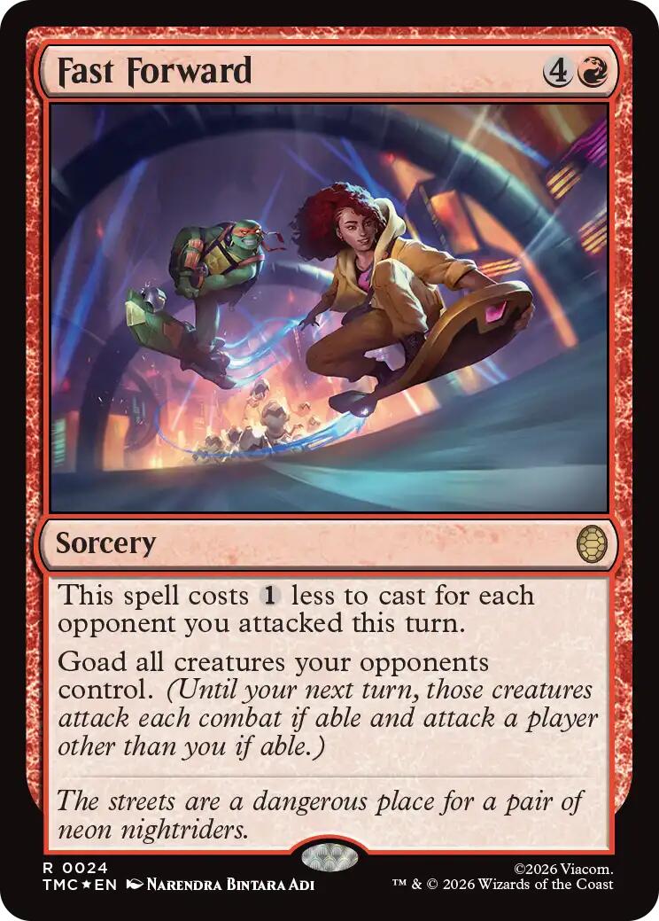 Fast Forward (Surge Foil) [Teenage Mutant Ninja Turtles Commander] | Tabernacle Games