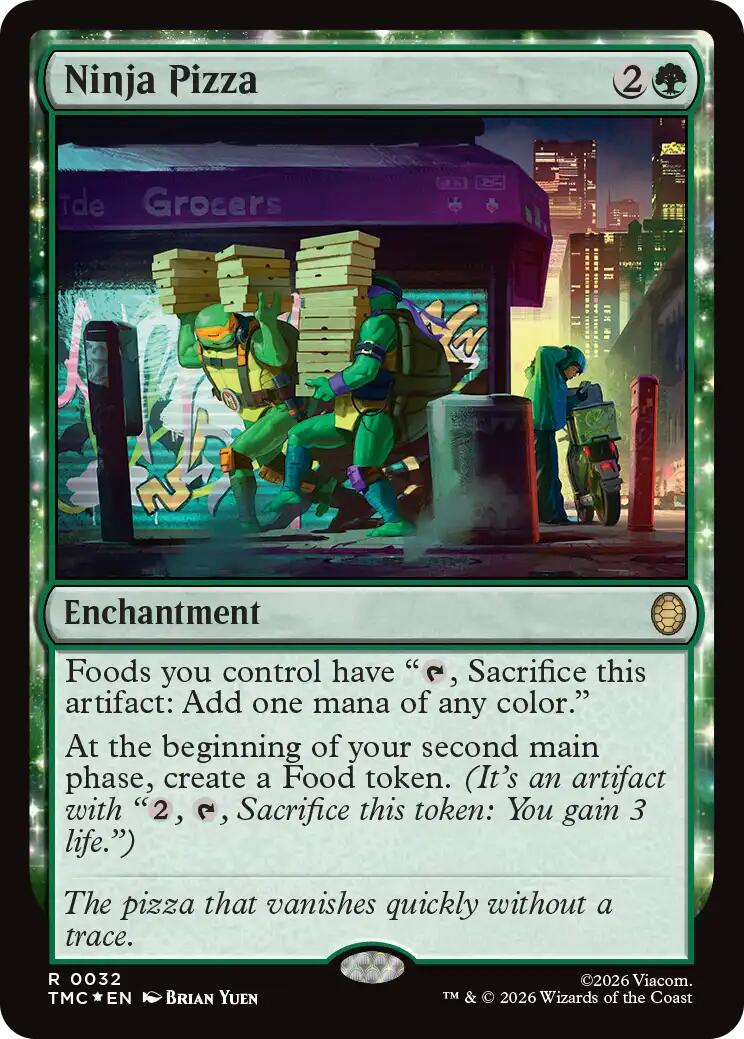 Ninja Pizza (Surge Foil) [Teenage Mutant Ninja Turtles Commander] | Tabernacle Games