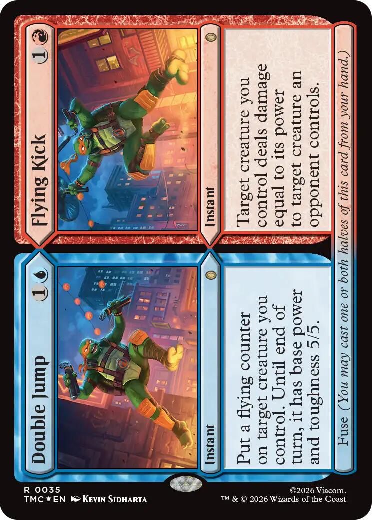 Double Jump // Flying Kick (Surge Foil) [Teenage Mutant Ninja Turtles Commander] | Tabernacle Games