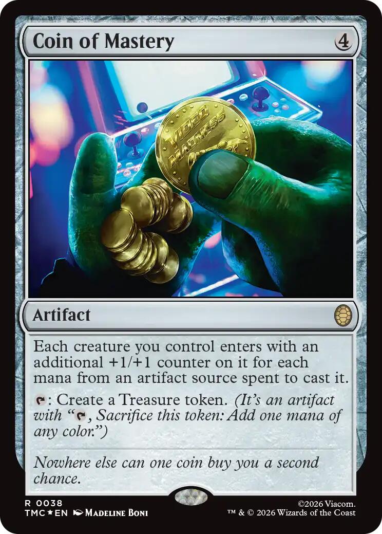 Coin of Mastery (Surge Foil) [Teenage Mutant Ninja Turtles Commander] | Tabernacle Games