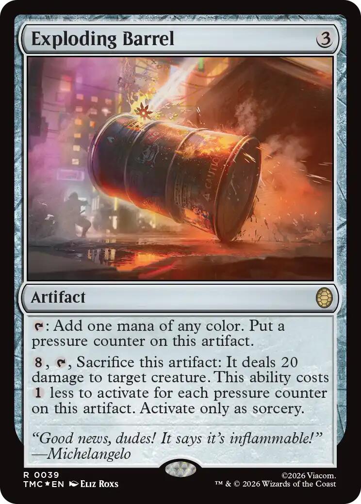 Exploding Barrel (Surge Foil) [Teenage Mutant Ninja Turtles Commander] | Tabernacle Games
