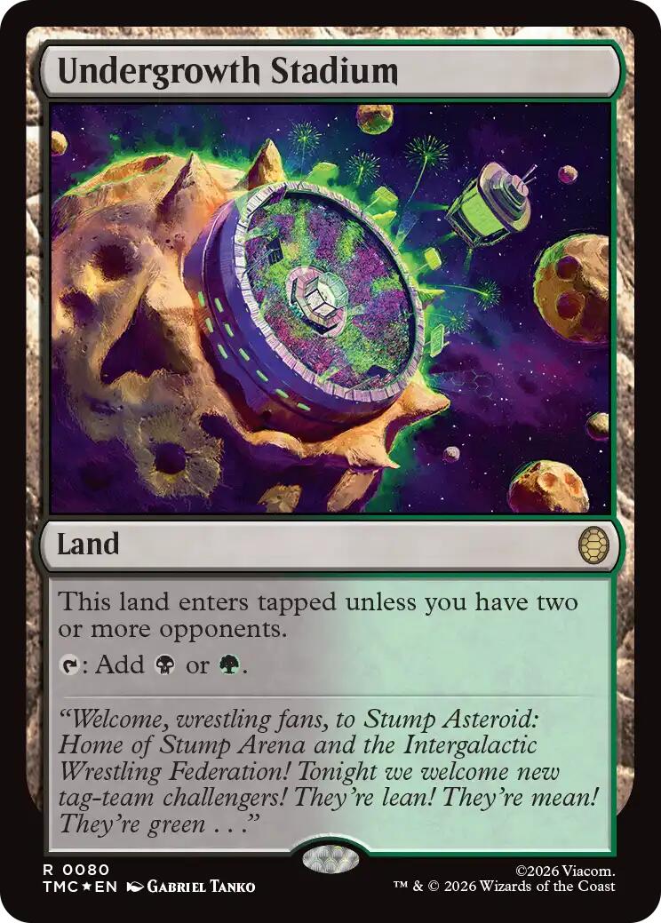 Undergrowth Stadium (Surge Foil) [Teenage Mutant Ninja Turtles Commander] | Tabernacle Games