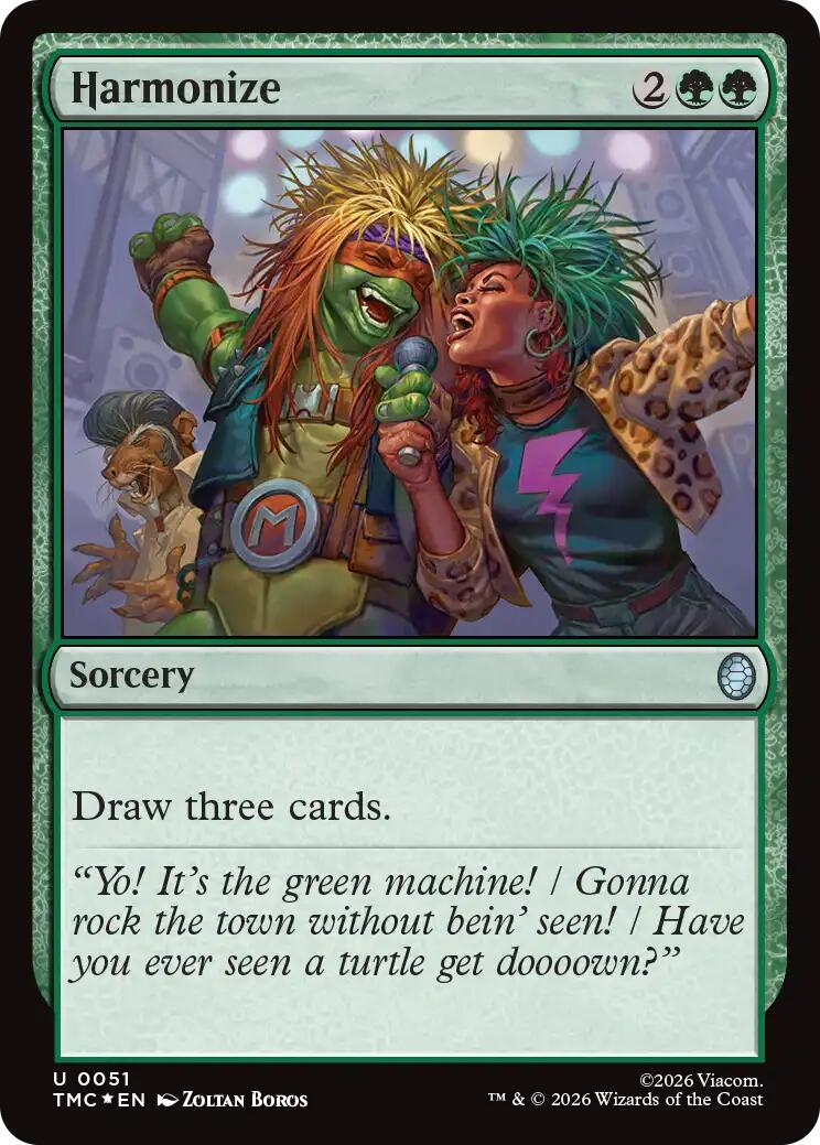 Harmonize (Surge Foil) [Teenage Mutant Ninja Turtles Commander] | Tabernacle Games