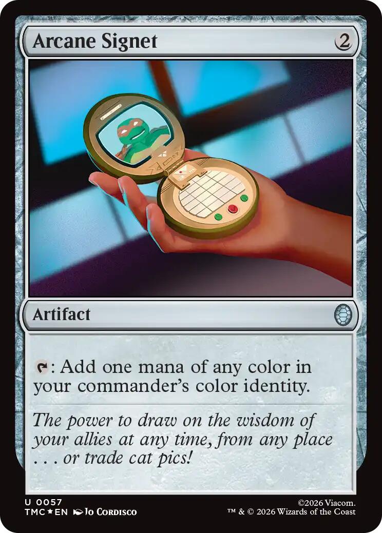 Arcane Signet (Surge Foil) [Teenage Mutant Ninja Turtles Commander] | Tabernacle Games