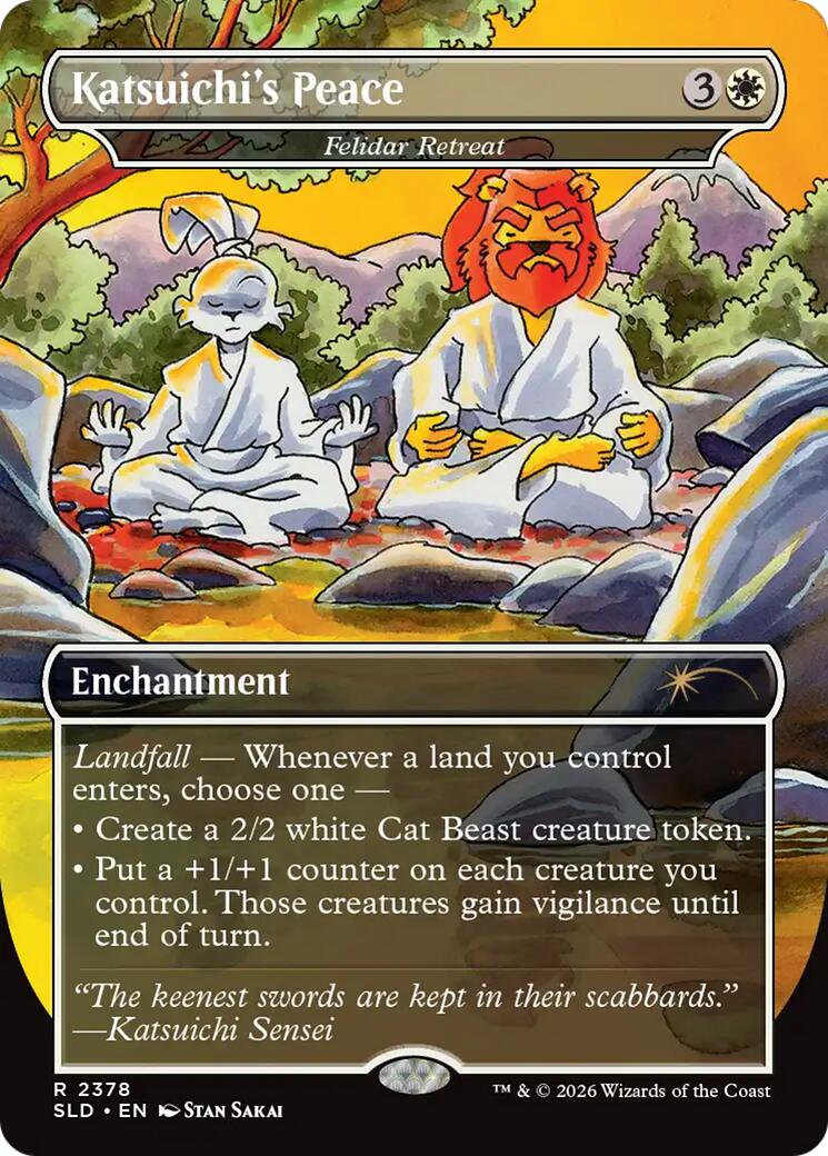 Katsuichi's Peace - Felidar Retreat [Secret Lair Drop Series] | Tabernacle Games