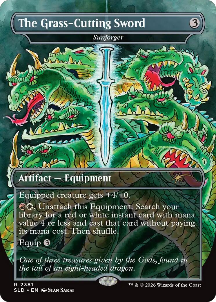 The Grass-Cutting Sword - Sunforger [Secret Lair Drop Series] | Tabernacle Games