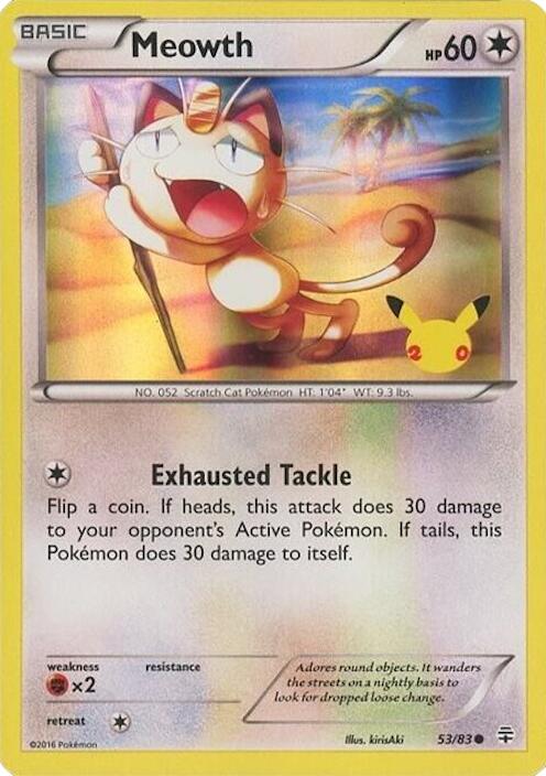 Meowth (053/083) - 53/83 (20th Anniversary) [Miscellaneous Cards] | Maze of Fitzroy