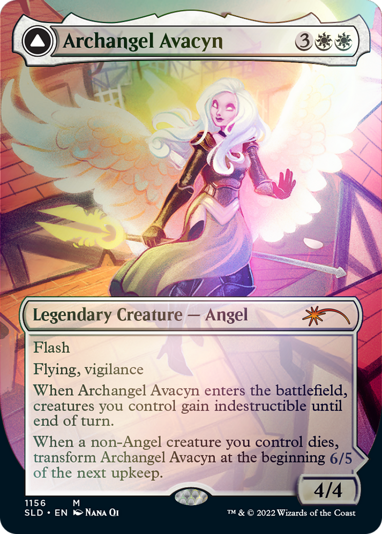 Archangel Avacyn // Avacyn, the Purifier (Borderless) [Secret Lair: From Cute to Brute] | Tabernacle Games