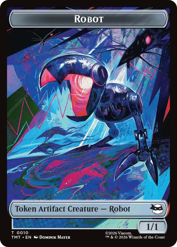 Treasure // Robot Double-Sided Token [Teenage Mutant Ninja Turtles Commander Tokens] | Tabernacle Games