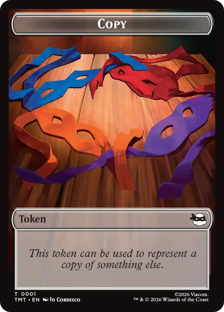 Treasure // Copy Double-Sided Token [Teenage Mutant Ninja Turtles Commander Tokens] | Tabernacle Games