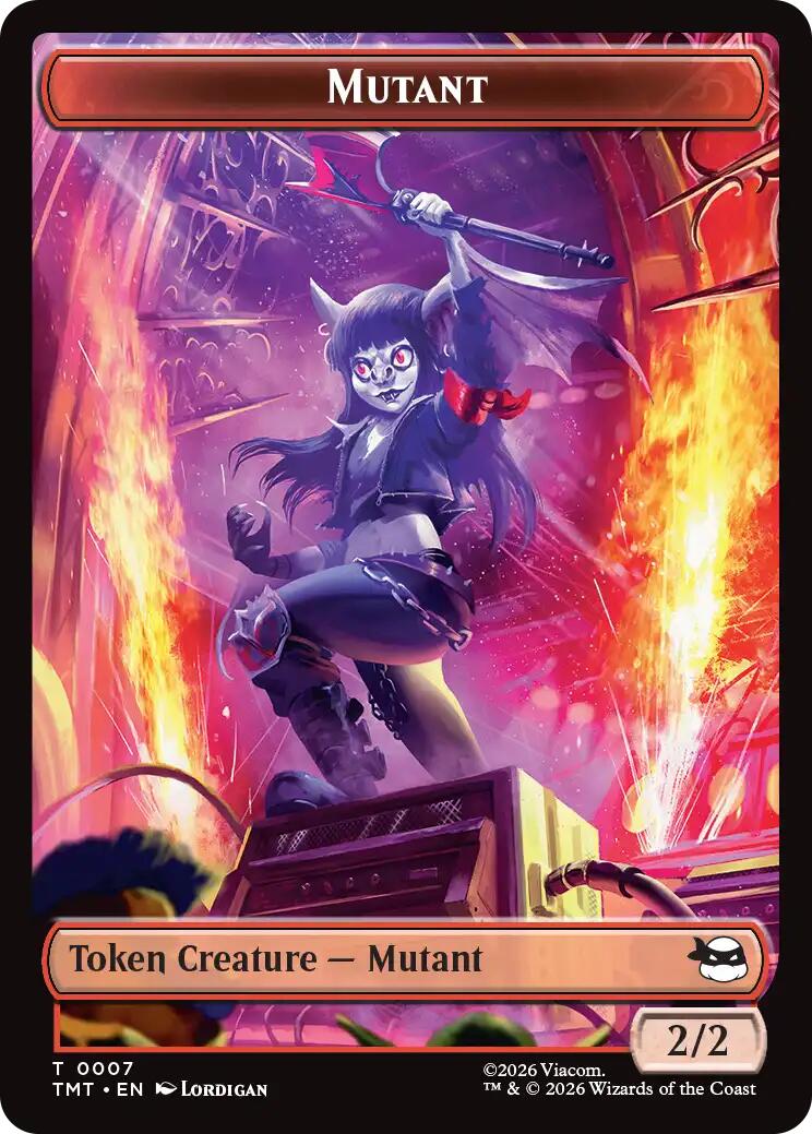 Mutant // Ninja Turtle Spirit Double-Sided Token [Teenage Mutant Ninja Turtles Tokens] | Tabernacle Games