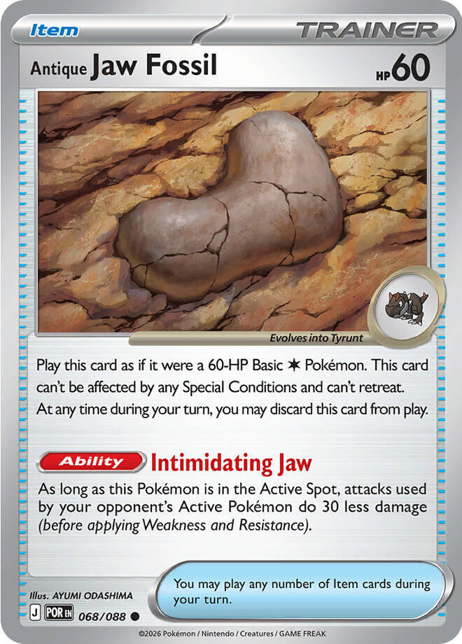 Antique Jaw Fossil (068/088) [Mega Evolution: Perfect Order] | Tabernacle Games