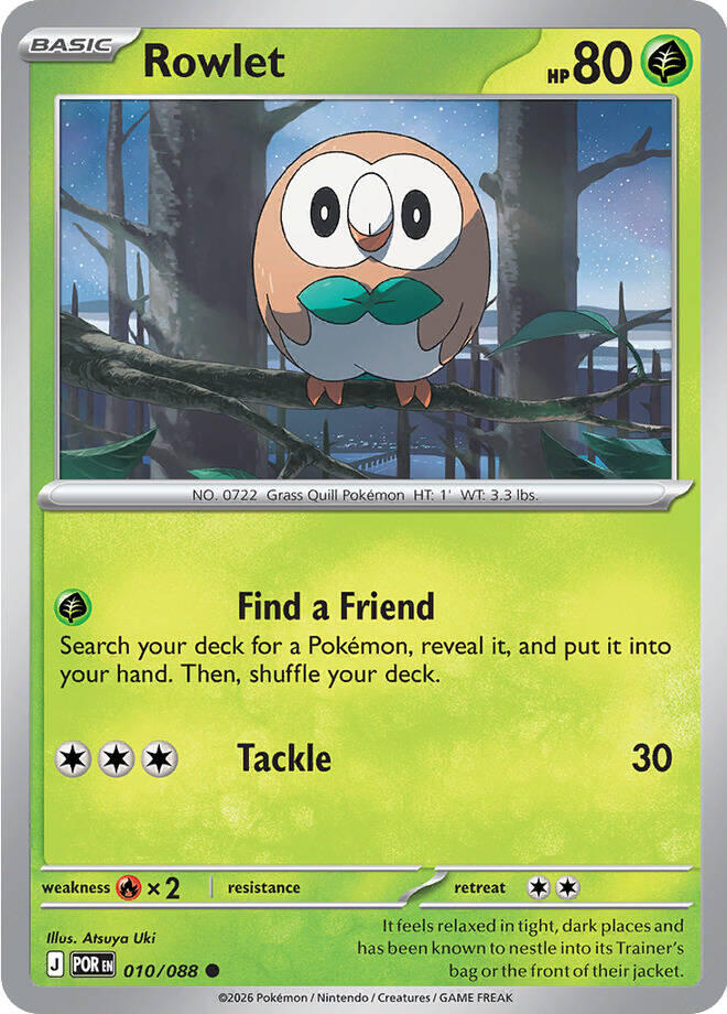 Rowlet (010/088) [Mega Evolution: Perfect Order] | Tabernacle Games