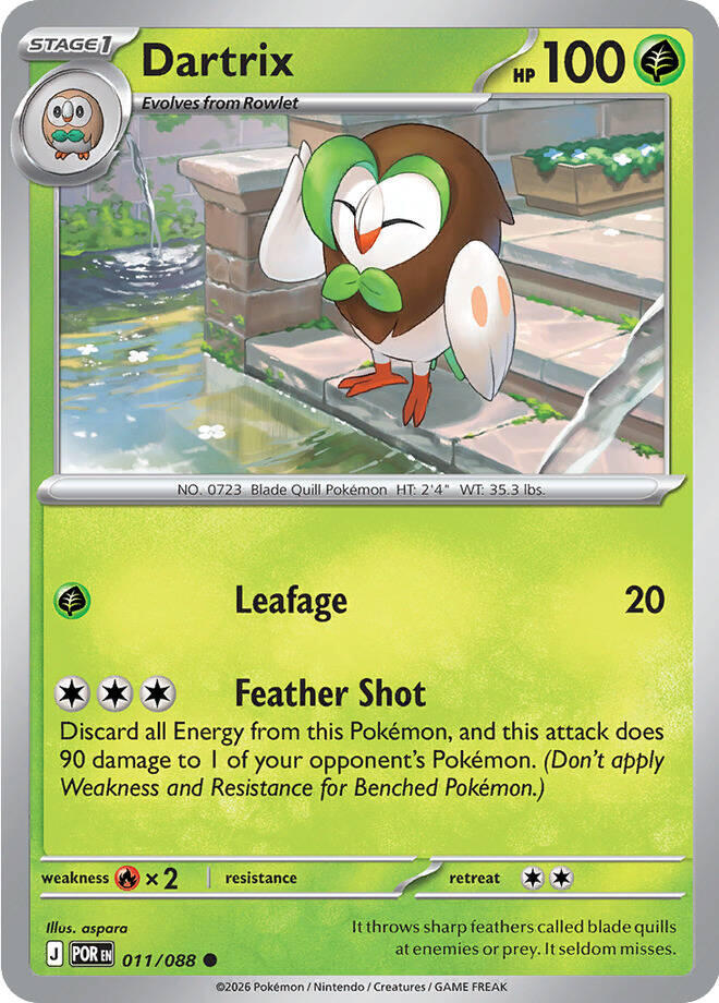 Dartrix (011/088) [Mega Evolution: Perfect Order] | Tabernacle Games