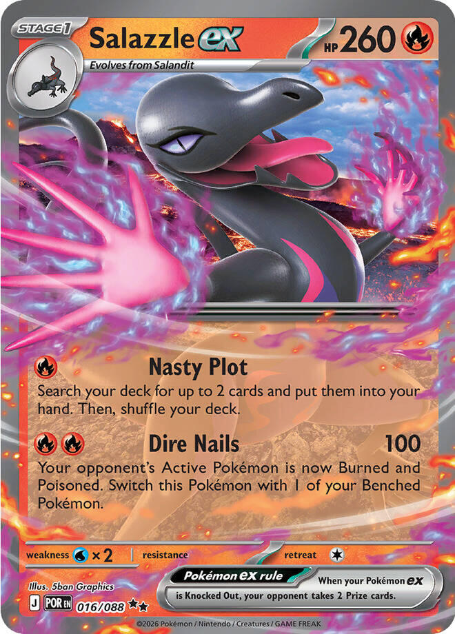 Salazzle ex (016/088) [Mega Evolution: Perfect Order] | Tabernacle Games
