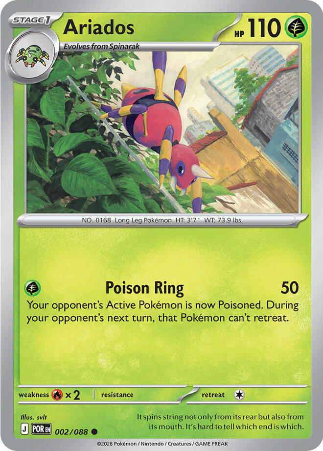 Ariados (002/088) [Mega Evolution: Perfect Order] | Tabernacle Games
