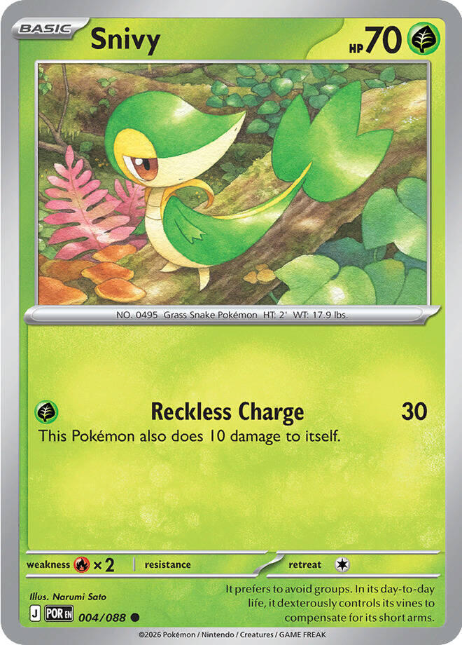 Snivy (004/088) [Mega Evolution: Perfect Order] | Tabernacle Games