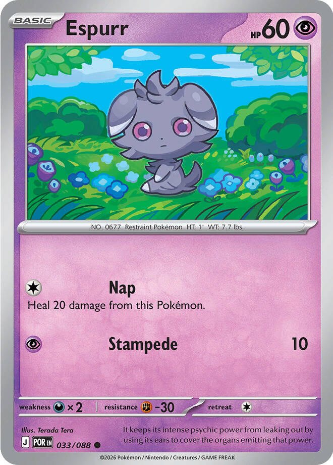 Espurr (033/088) [Mega Evolution: Perfect Order] | Tabernacle Games