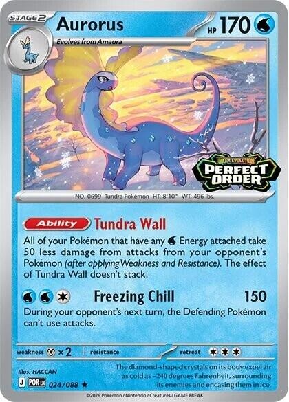 Aurorus (024/088) (Perfect Order Stamped) [Miscellaneous Cards] | Tabernacle Games