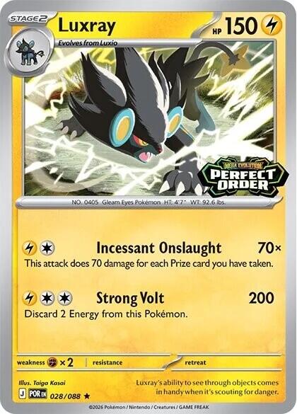 Luxray (028/088) (Perfect Order Stamped) [Miscellaneous Cards] | Tabernacle Games