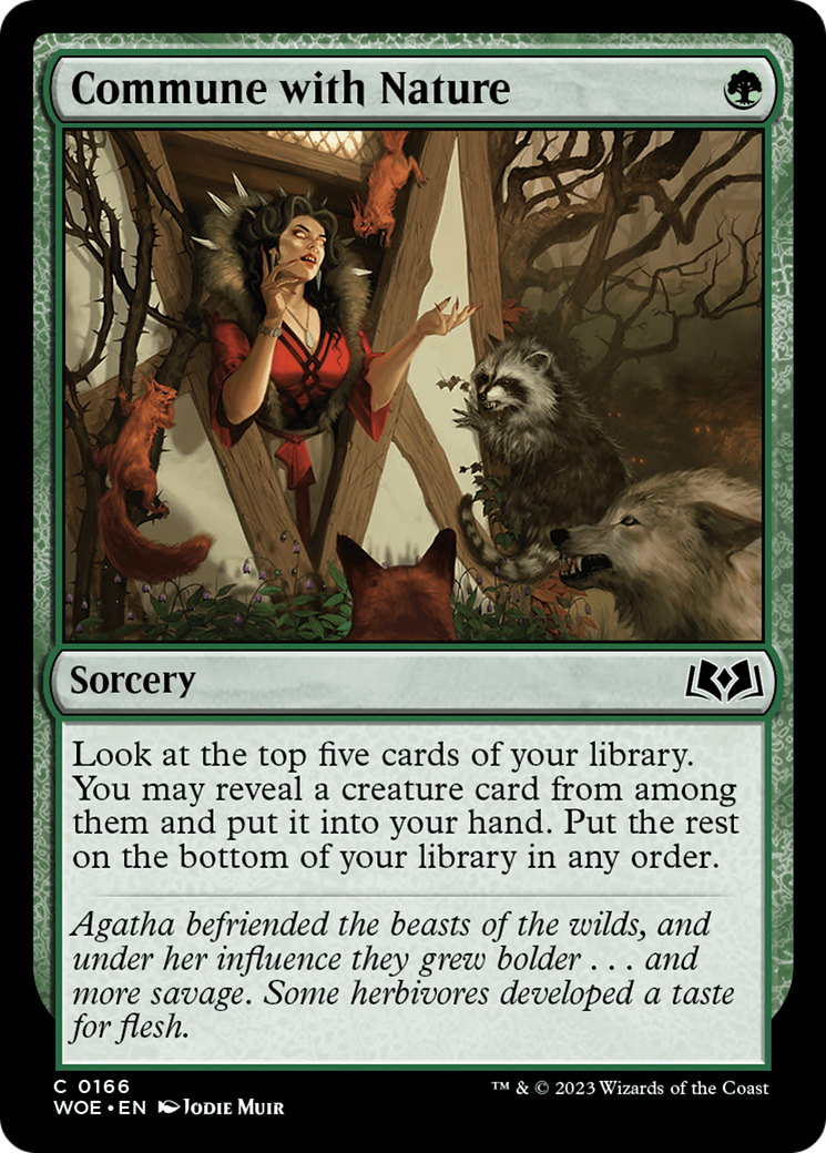 Commune with Nature [Wilds of Eldraine] | Tabernacle Games