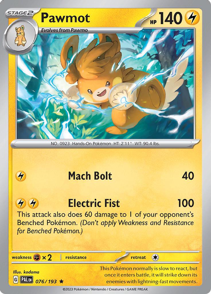 Pawmot (076/193) (Deck Exclusives) [Scarlet & Violet: Base Set] | Tabernacle Games