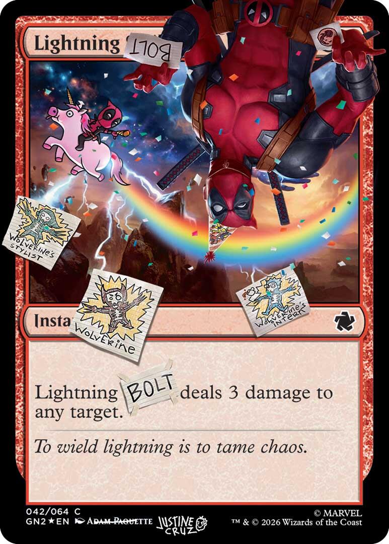 Lightning Bolt (042) (Pool Party Foil) [Secret Lair Drop Series] | Tabernacle Games