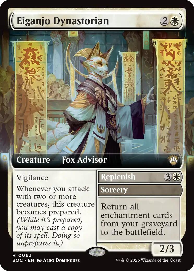 Eiganjo Dynastorian (Extended Art) [Secrets of Strixhaven Commander] | Tabernacle Games