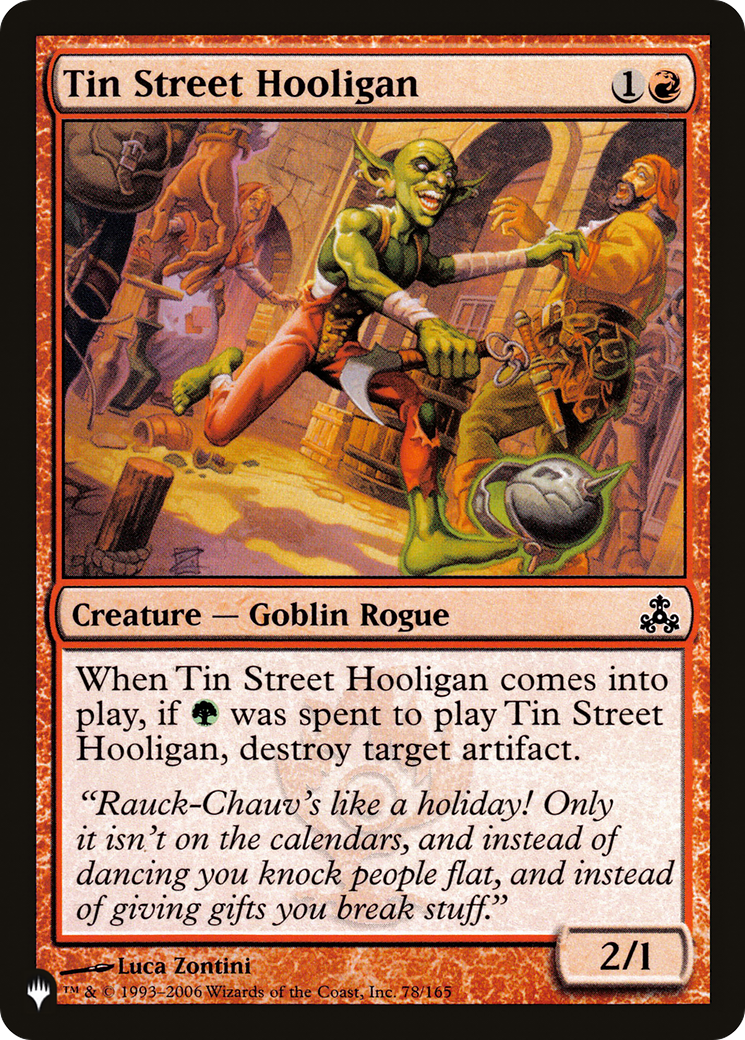 Tin Street Hooligan [The List Reprints] | Tabernacle Games