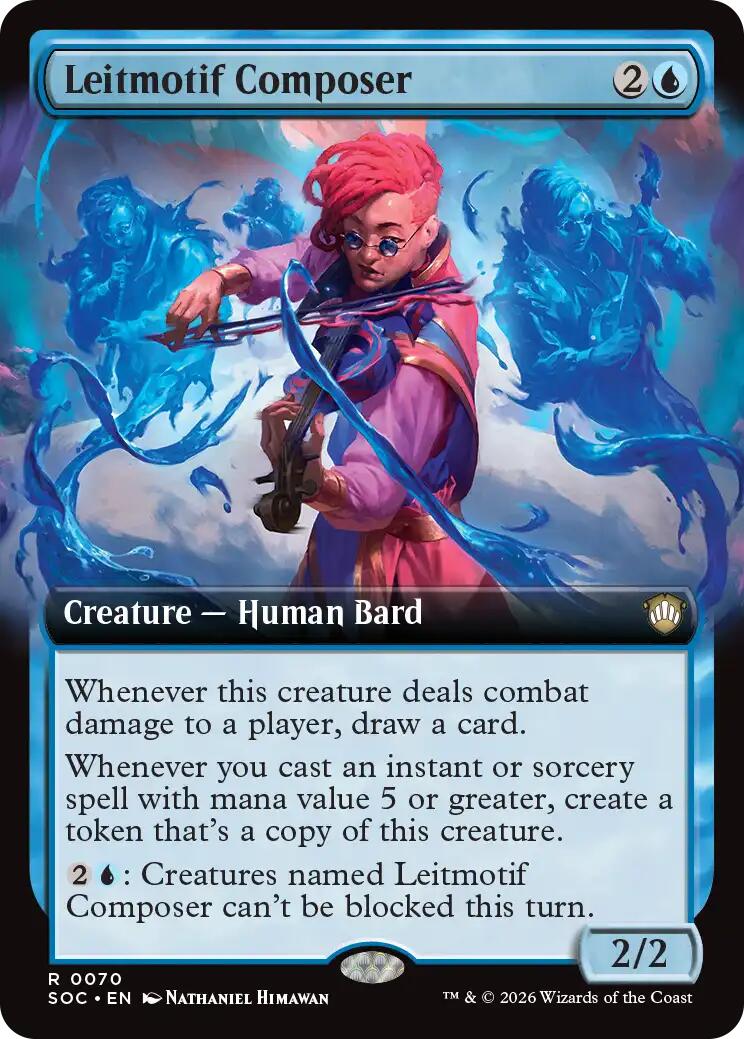 Leitmotif Composer (Extended Art) [Secrets of Strixhaven Commander] | Tabernacle Games