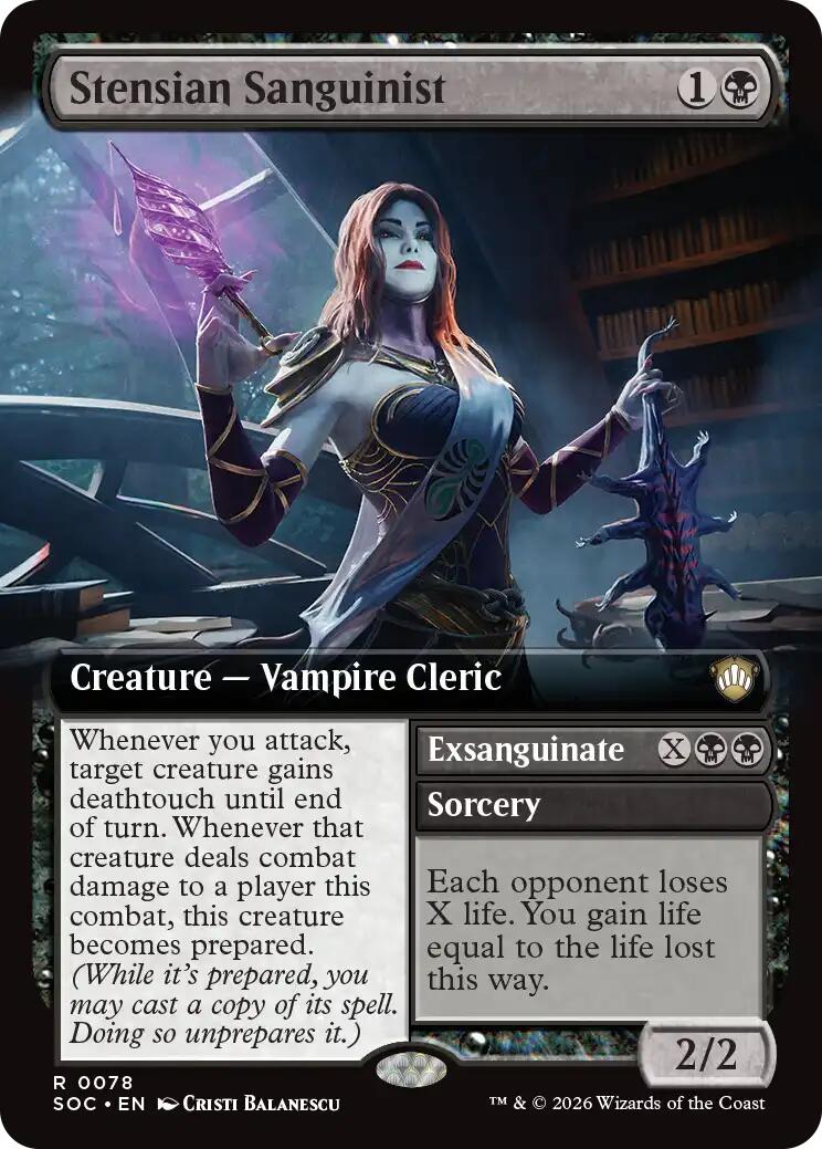 Stensian Sanguinist (Extended Art) [Secrets of Strixhaven Commander] | Tabernacle Games