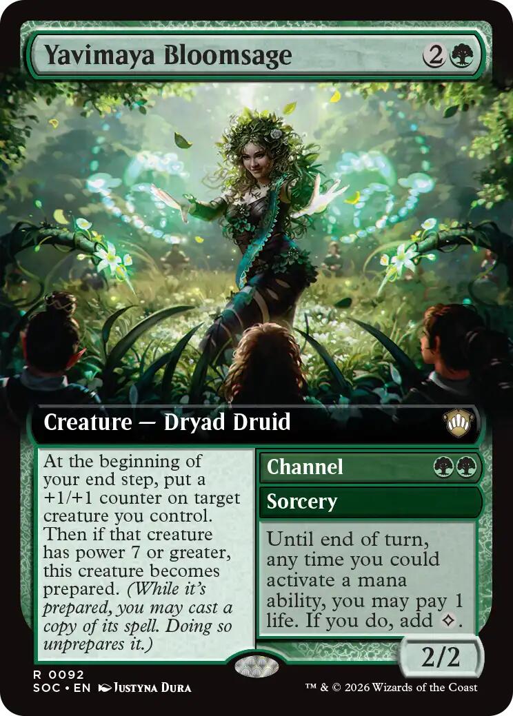 Yavimaya Bloomsage (Extended Art) [Secrets of Strixhaven Commander] | Tabernacle Games