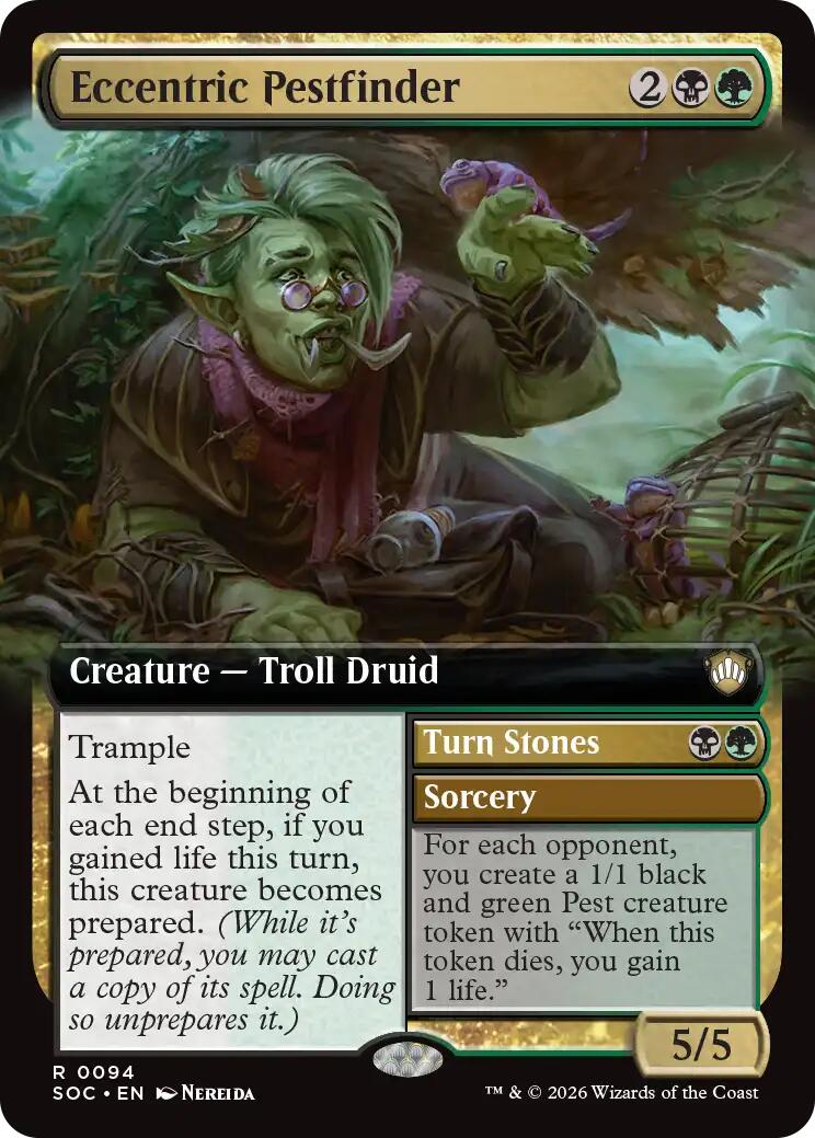 Eccentric Pestfinder (Extended Art) [Secrets of Strixhaven Commander] | Tabernacle Games